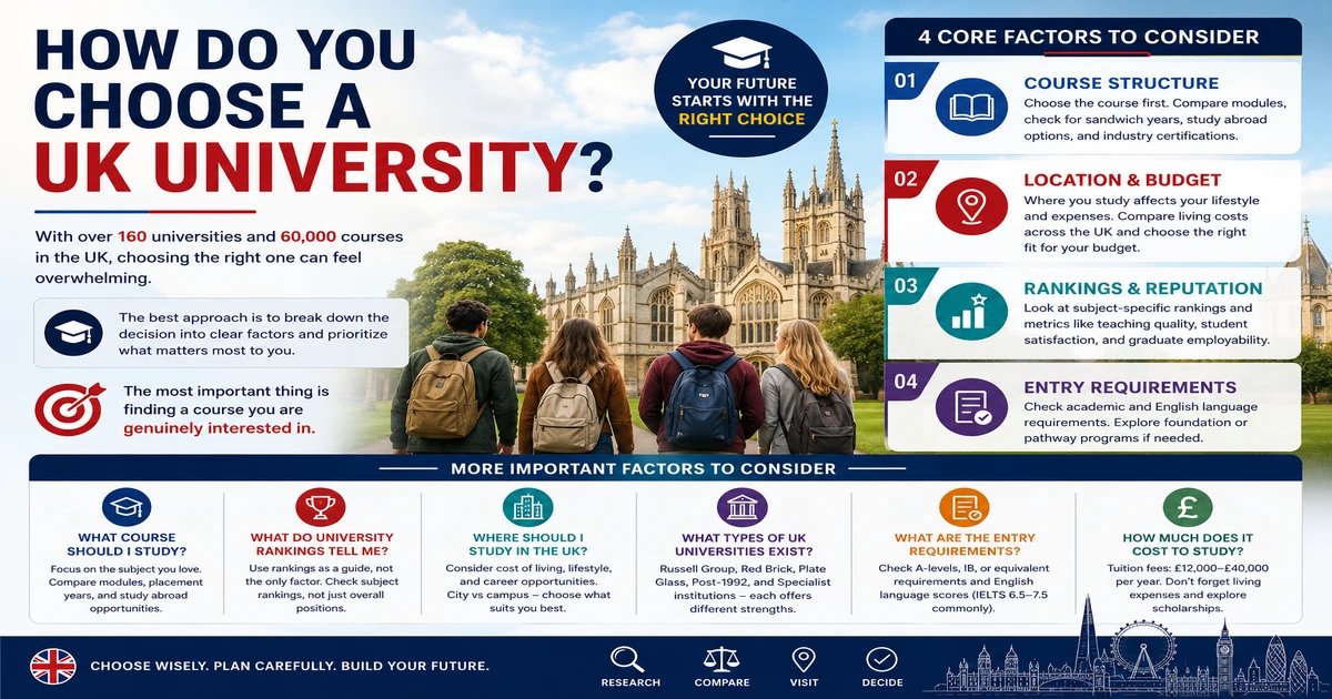 How to Choose a UK University: The Complete Guide (2026)