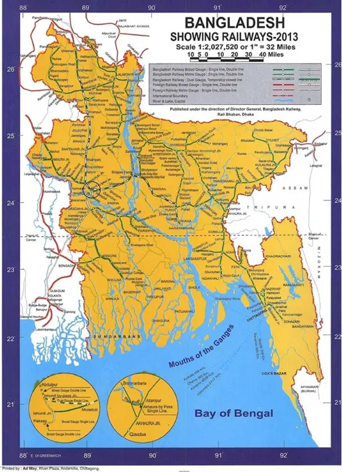 Dhaka to Sylhet Train Route Map