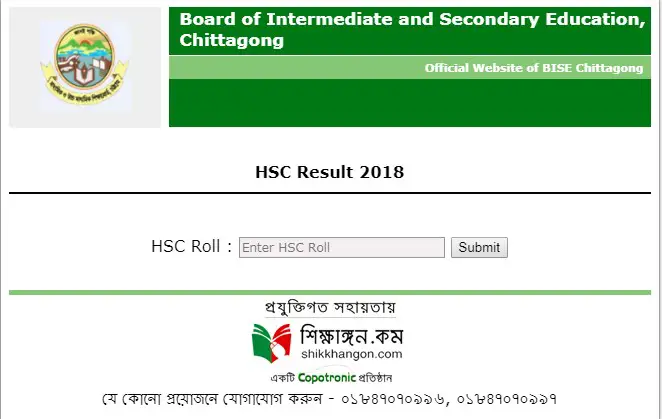 HSC Result Chittagong Board