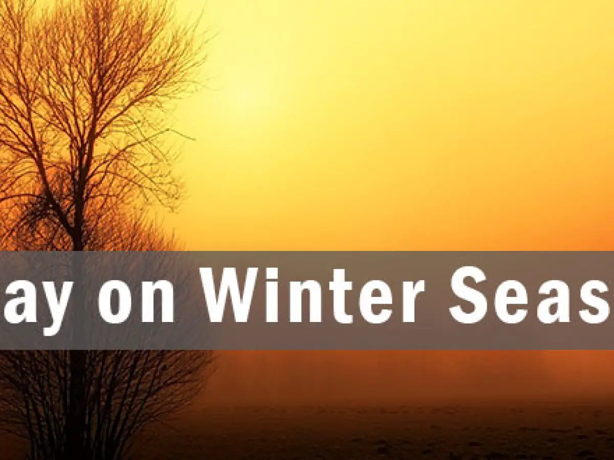 Essay On Winter Season Paragraph And Composition Ontaheen