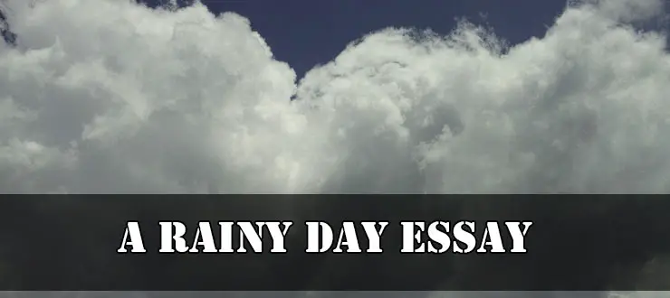 A rainy day essay for kids