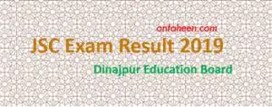 JSC Result 2019 Dinajpur Board