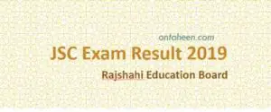 JSC Result 2019 Rajshahi Board