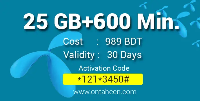 GP 25gb 600min Bundle Offer